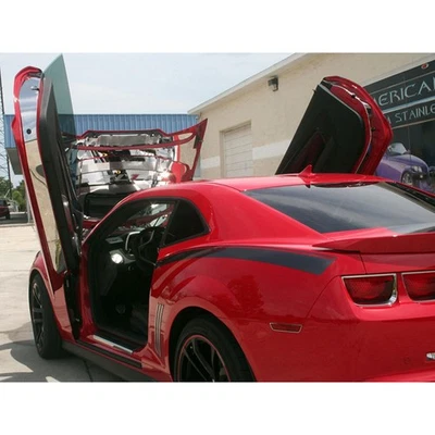 Lambo Door Jamb Trim 2p for 10-15 Chevy Camaro w/Lambo Doors[Stainless/Polished] - Image 1 of 4
