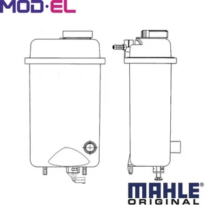 EXPANSION TANK COOLANT CRT 52 000S FOR BMW 7/E38 M57D30 2.9L 6cyl 7 E38 M62B35 - Picture 1 of 8