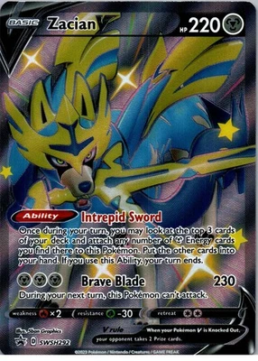 Zacian V (Shiny) - - Promo - SWSH: Sword & Shield Promo Cards - SWSH292 - NM - H - Image 1 of 2