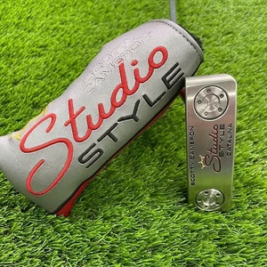 SCOTTY CAMERON STUDIO STYLE CATALINA PUTTER 34" +ORIGINAL GRIP & HEADCOVER -MINT - Picture 1 of 11