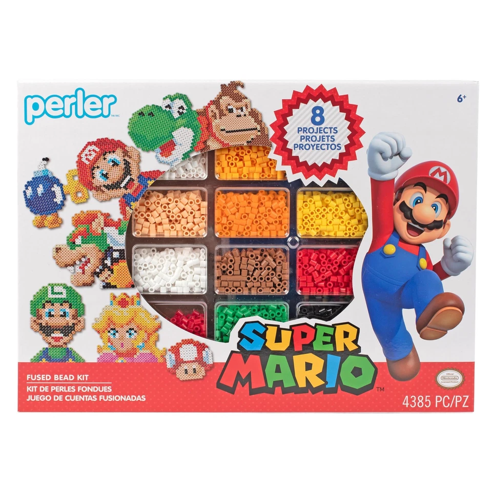 Perler Fused Bead Deluxe Box Kit-Nintendo Super Mario - 5A002Z3R-1H0JK
