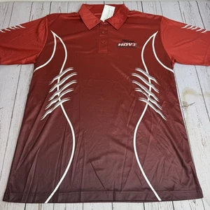 NUOVO Team Hoyt tiro con l'arco performance polo uomo grande manica corta nuovo con etichette - Foto 1 di 13