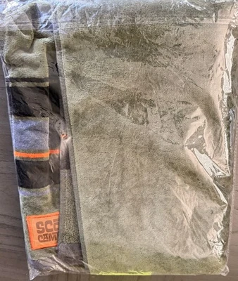 Toalha de golfe Scotty Cameron couro patch Horizon - Verde/preto/laranja - Nova - Imagem 1 de 2