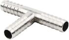 Stainless Steel 5/16" Hose Barb 3 Way Tee T Shape Barbed Co2 Splitter Fitting