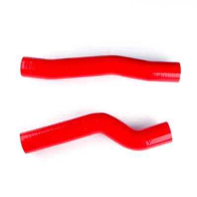 Fit 2010-2014 11 12 Hyundai Genesis Coupe Turbo Silicone Radiator Hose Red Pipes - Image 1 of 4