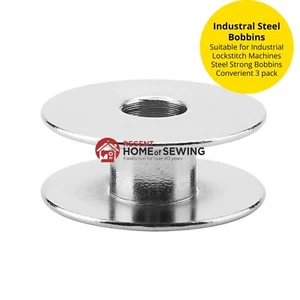 Metall Stahlspulen für industrielle Steppstich Nähmaschinen 9,2 mm (3er Pack) - Bild 1 von 4
