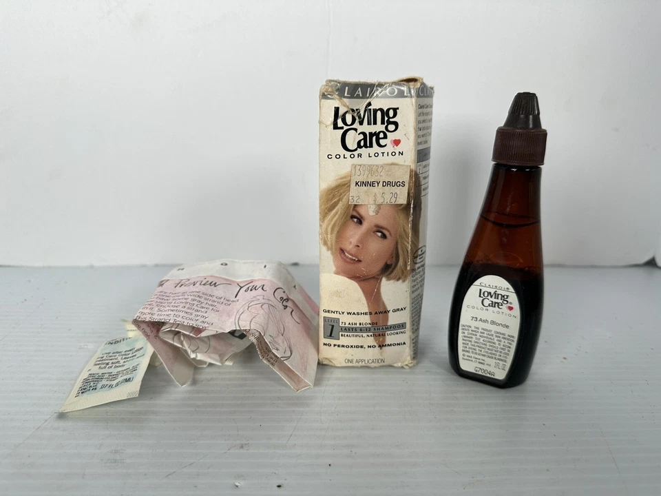 Clairol Loving Care Color Lotion 73 Ash Blonde 1992 Read - Image 1 of 4