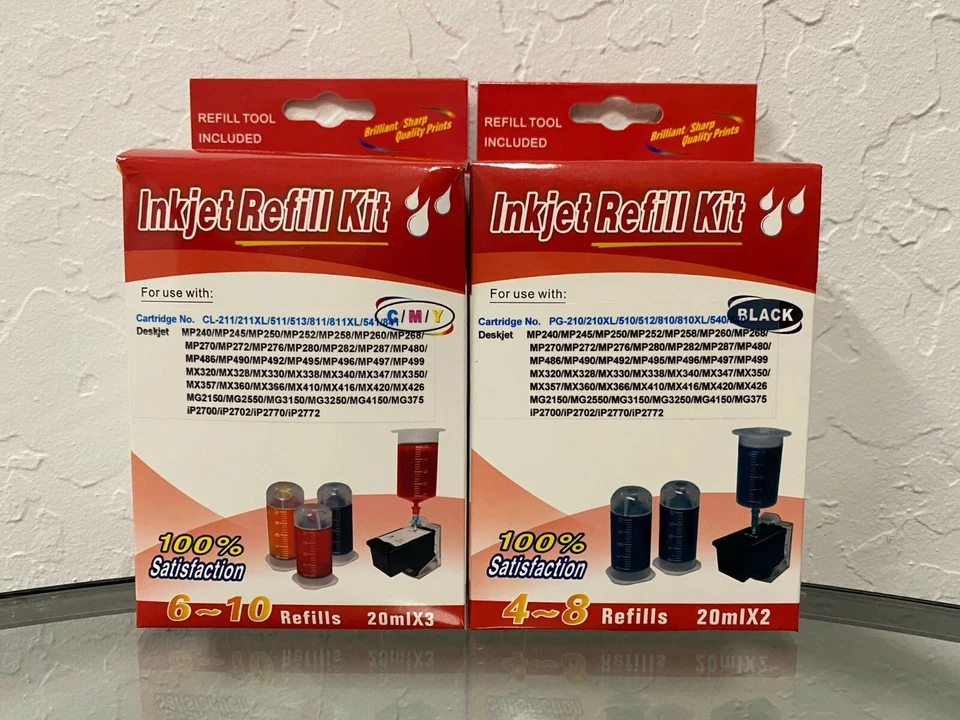 CL-210XL PG-211XL cartridge refill kit box for canon CL-210 PG-211 ink - Imagem 1 de 1