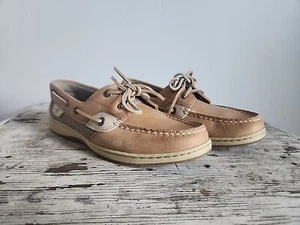 Sperry Top-Sider Bluefish Damen-Bootsschuh 2-Loch Leinen haferfarben 9276619 USA 7 M - Bild 1 von 9
