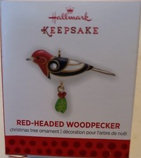 HALLMARK 2013 BEAUTY OF THE BIRDS--RED-HEADED WOODPECKER--MINI