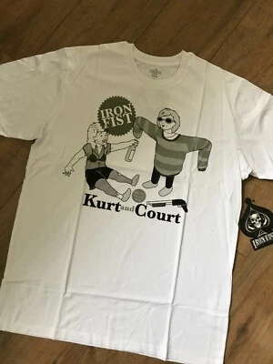 IRON FIST WHITE KURT N COURT T.SHIRT (SIZE XL) - Image 1 of 2