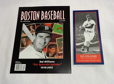 July 22, 2005 Boston Baseball Red Sox Program Ted Williams Night Fenway Park  - Image 1 of 2