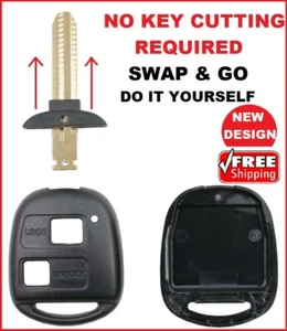 Remote Car key shell Suitable for Toyota Prado Avensis Corolla Rav Kluger Tarago - Picture 1 of 8
