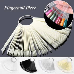 50/40 Pcs False Nail Art Polish Gel Nails Tip Sample Practice Display Tool - Picture 1 of 21