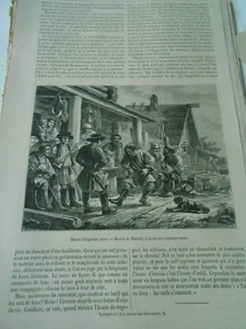 Danse villageoise Russe 1864 Gravure Old Print - Imagen 1 de 1