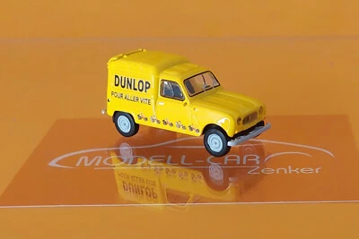 Brekina 14761 Renault R4 Fourgonnette Dunlop 1960 1:87  NEU Modellauto - Bild 1 von 2