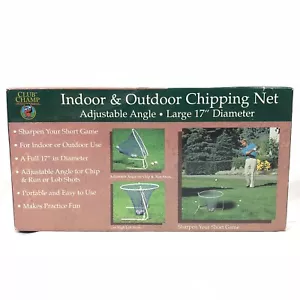 Club Champ Indoor Outdoor Chipping Net 17" Golf Training Lob Run Chip Shots New - Picture 1 of 5