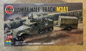 Airfix White Half Track M3A1 Military Army 1/72 Plastic Model Kit New In Box - Picture 1 of 5