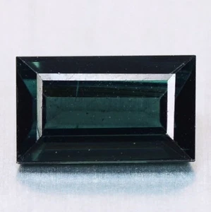 1.15 ct Rare Natural Rectangle-cut Blue-Green VVS Indicolite Tourmaline - Picture 1 of 10