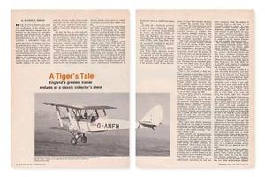 de Havilland Tiger Moth Aircraft Report 12/7/2022x - Picture 1 of 1