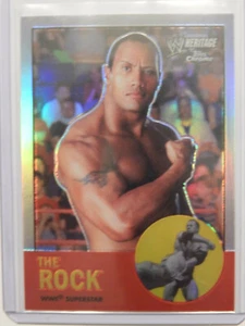 2007 Topps Heritage II Chrome WWE - Refractors #10 The Rock 🔥📈 - Picture 1 of 4