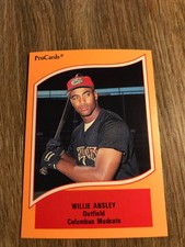 25 1990 Procards A-AA Willie Ansley Cards