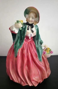 Statuetta vintage Royal Doulton Lady Charmian HN 1949 cesto di rose alta 8 - Foto 1 di 6