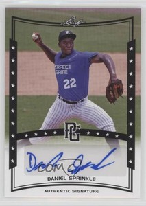 2014 Leaf Perfect Game Showcase Auto Black Daniel Sprinkle #A-DS1 Auto
