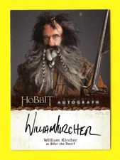 2014 The Hobbit An Unexpected Journey Autograph A4 William Kircher as Bifur