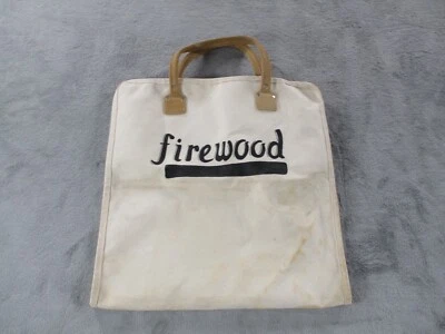 Firewood Log Carrier Tote 35 x 17 Inches Large Canvas Durable Leather Handles * - Image 1 of 4