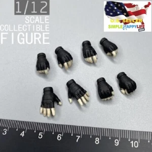 1/12 female Black Gloves Gun Hands For soldier 6" figure Phicen SHF Mezco ❶USA❶ - Picture 1 of 1