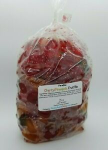 Paradise 2 lb Cherry/Pineapple Fruit Mix Candied Glazed for Cake, Bread etc