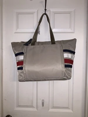 Nwt Tommy Hilfiger Brown Logo Tote - Изображение 1 из 4