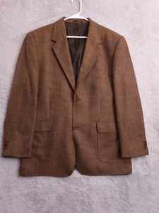 Territory Ahead Blazer Mens 42R 100% Wool Textured Sport Coat Casual Brown 42 - Picture 1 of 14