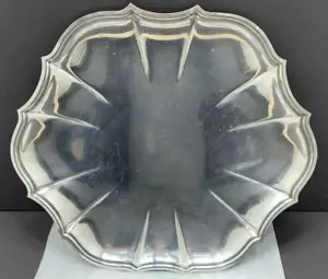 INTERNATIONAL SILVER Chippendale 6321 SMALL 11"x10" Scalloped TRAY SERVING PLATE - Picture 1 of 9