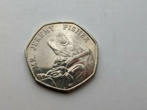 Collectable Mr. Jeremy Fisher 2017 50p Coin - Picture 1 of 2
