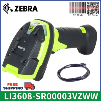 Zebra LI3608-SR00003VZWW 1D Ultra Rugged Handheld Barcode Scanner W/ USB Cable - Image 1 of 4