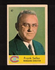 1959-60 FRANK SELKE #47 Parkhurst * Habs GM Leafs Exec. HALL OF FAME Hockey Card