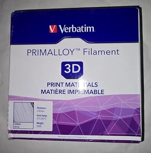 Verbatim 2.85mm White PRIMALLOY 3D Printer Filament, 500g heat, oil resistance - Photo 1/10