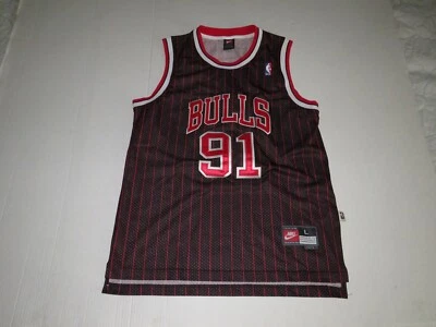 Camiseta deportiva de baloncesto vintage del equipo Nike Dennis Rodman Chicago Bulls NBA #91 talla L 50 Foto 1 de 4