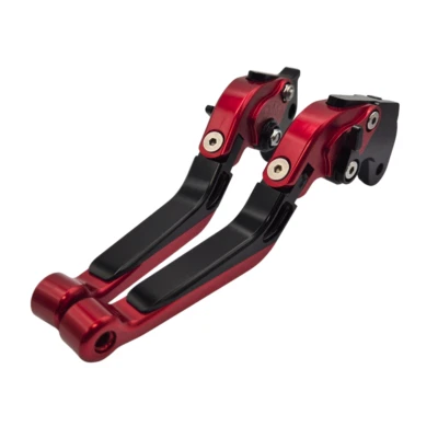 Palancas de embrague y freno ajustables rojas negras Aprilia RS 125 / Tuono 125 2023-2025 Foto 1 de 4