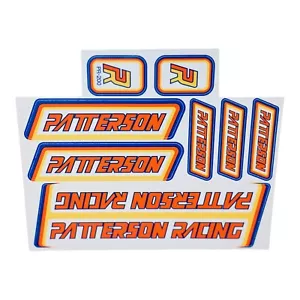 Lizenzierte PATTERSON Racing® BMX Bike Aufkleber Rahmenset Patterson BMX Sticker - Bild 1 von 2