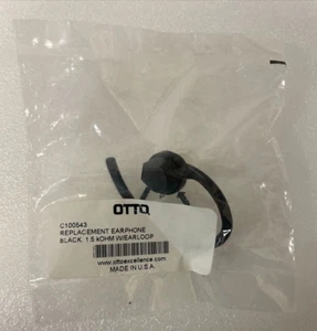 C100543 OTTO Replacement Earphone Black 1.5 kOHM with earloop - Picture 1 of 6