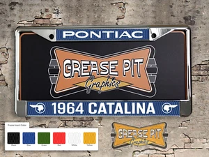 Marco de matrícula Pontiac personalizado: elige año, modelo y color - Imagen 1 de 3