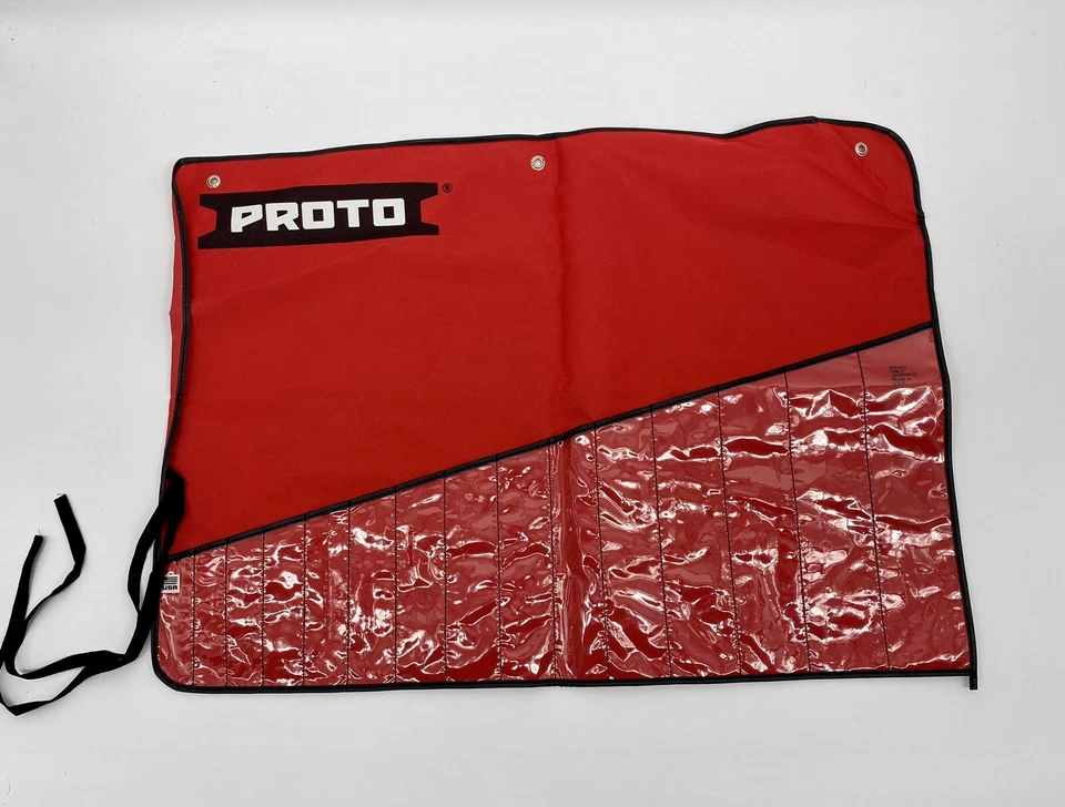 PROTO J25TR41C Red,Red Canvas, 15 Pocket Tool Holder, 29-in x 20-in x 0.5-in - Image 1 of 1