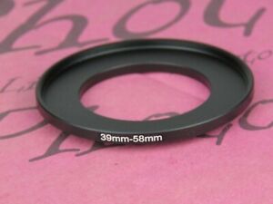 39mm to 58mm 39-58 Stepping Step Up Filter Ring Adapter 39mm-58mm 