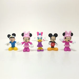 Disney Mickey Minnie Mouse Daisy Adjustable Bend Waist Lot of 5 Play Figures - Picture 1 of 11