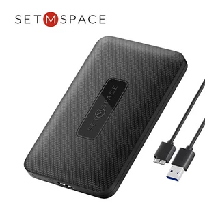 SETMSPACE 2.5" SATA USB 3.0 Hard Drive HDD SSD Enclosure External PC Laptop Case - Picture 1 of 13