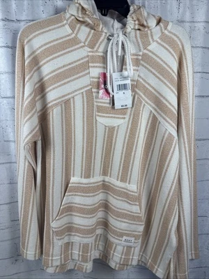 Roxy Multicolor Rayas Salvaje Y Libre Poncho Sudadera con Capucha Mujer Talla S Foto 1 de 4
