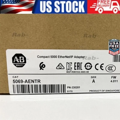 Adaptador compacto 5000 EtherNet/IP Allen-Bradley 5069-AENTR 5069ENTR EE. UU. Impuestos gratuitos Foto 1 de 4